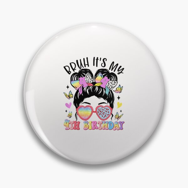 Item preview, Bruh Its My 4Th Birthday Messy Bun 4 Years Old designed and sold by Imalyanmani.