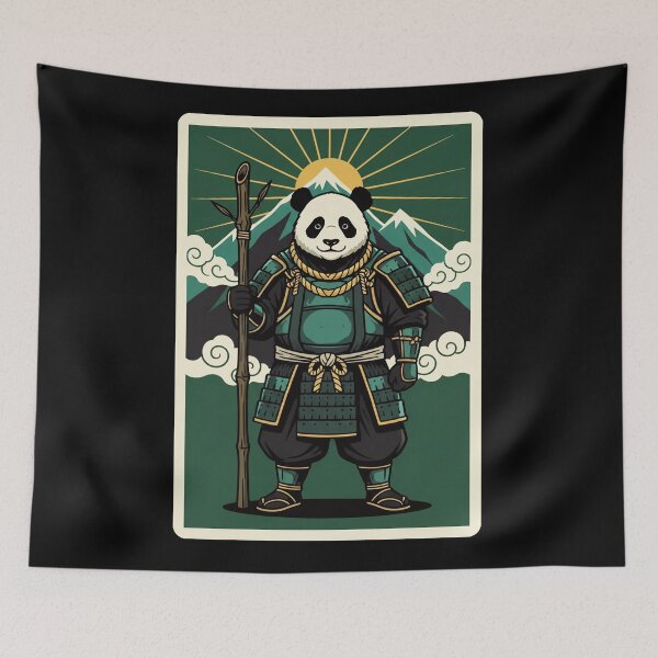 Item preview, Samurai Panda Japanese Warrior Cute Panda  designed and sold by JordynLadukeg65.