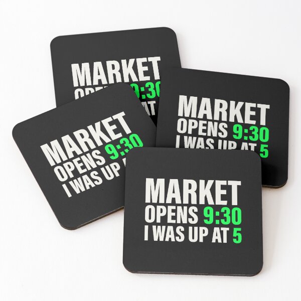 Item preview, Market Opens 9:30 I Was Up at 5 — Stock Market Trader Shirt designed and sold by BRINGOO.