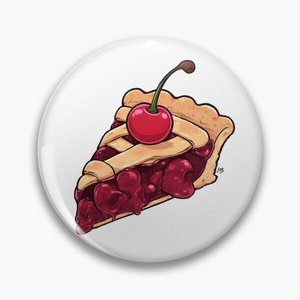 Item preview, Cherry Pie Slice Illustration | Sweet Dessert Graphic | Cherry Pie Art designed and sold by Karolina’s Cozy Creations.