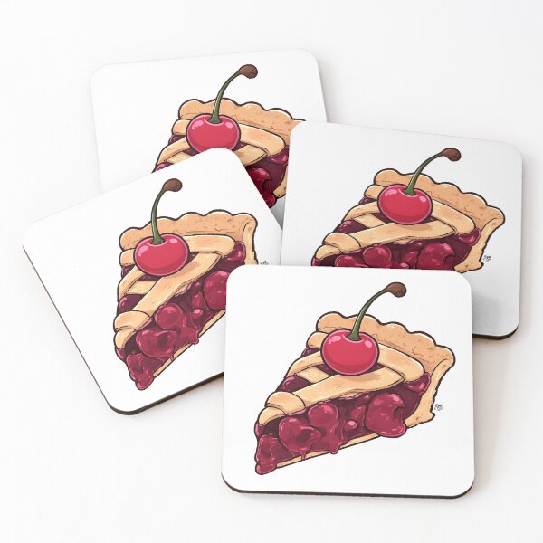 Item preview, Cherry Pie Slice Illustration | Sweet Dessert Graphic | Cherry Pie Art designed and sold by Karolina’s Cozy Creations.