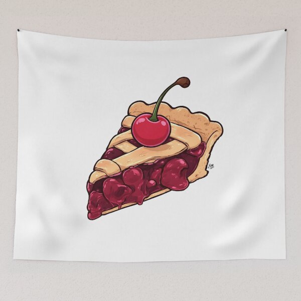 Item preview, Cherry Pie Slice Illustration | Sweet Dessert Graphic | Cherry Pie Art designed and sold by Karolina’s Cozy Creations.