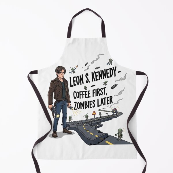 Item preview, Leon Kennedy Coffee First Funny Meme designed and sold by VitalDesigner.