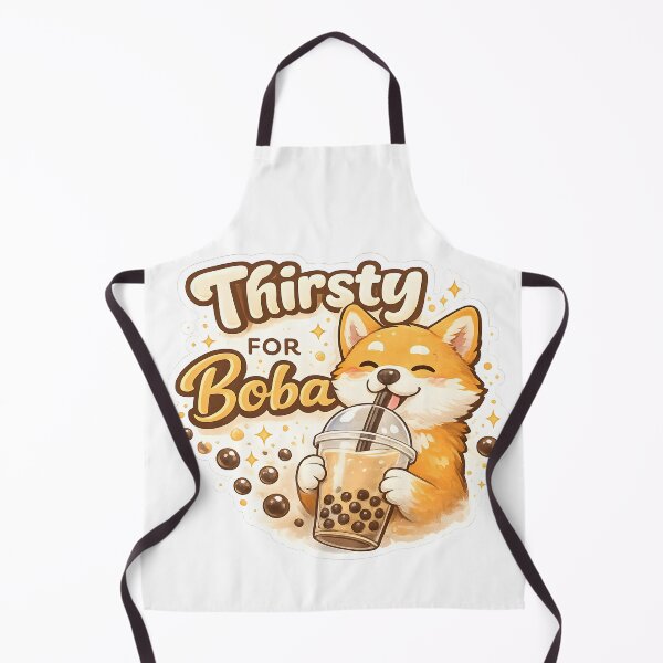 Item preview, Cute Shiba Inu Thirsty Boba Tea designed and sold by giachem99.