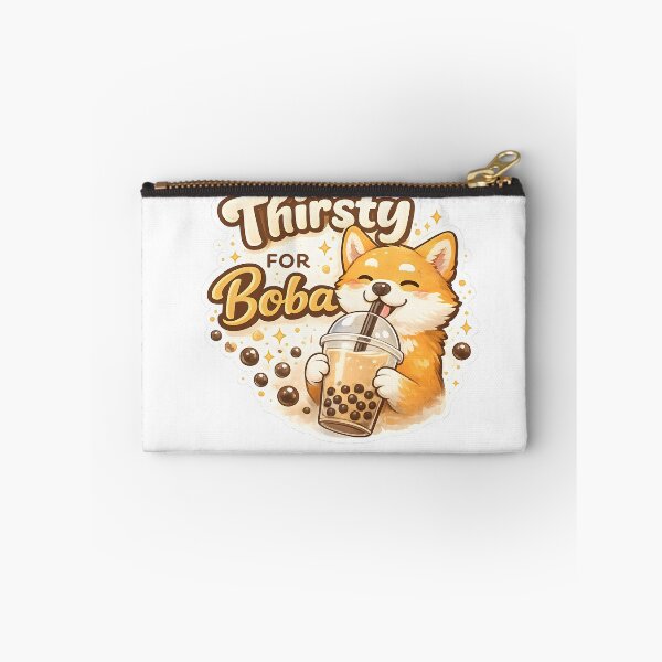 Item preview, Cute Shiba Inu Thirsty Boba Tea designed and sold by giachem99.