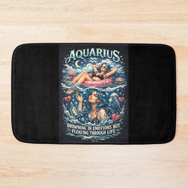 Item preview, Aquarius: drowning in emotions but floating through life designed and sold by Pirate-Coast.