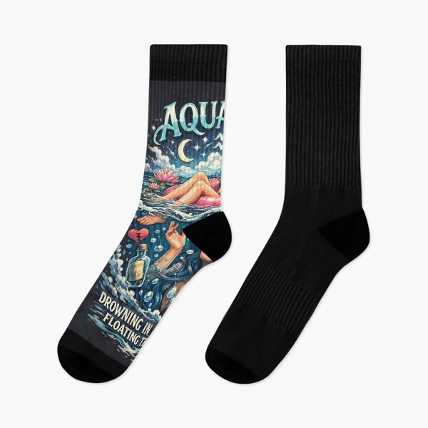 Item preview, Aquarius: drowning in emotions but floating through life designed and sold by Pirate-Coast.
