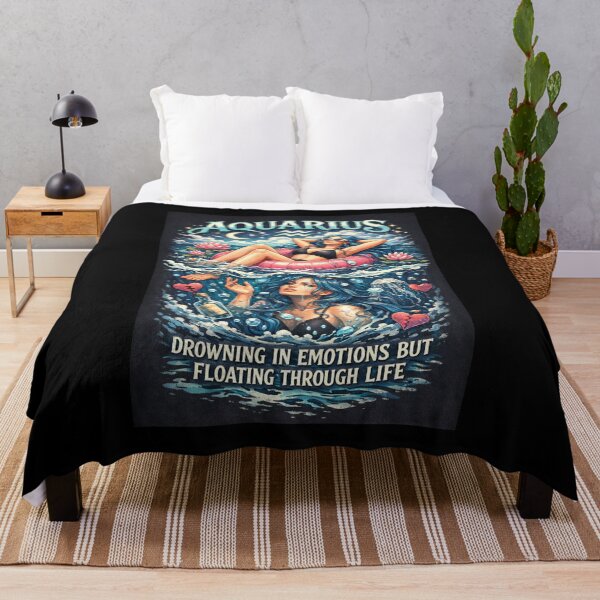 Item preview, Aquarius: drowning in emotions but floating through life designed and sold by Pirate-Coast.