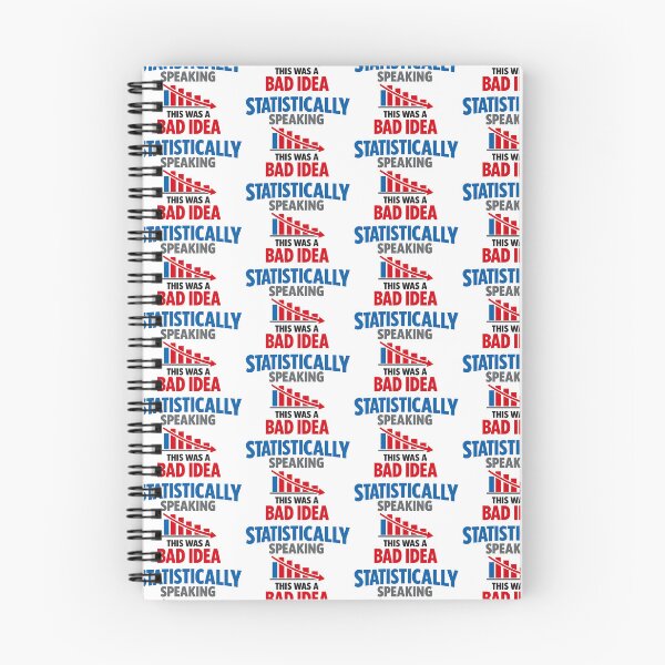 Item preview, Statistically Speaking This Was A Bad Idea Funny Math Humor Design designed and sold by TeeTimeTreasure.