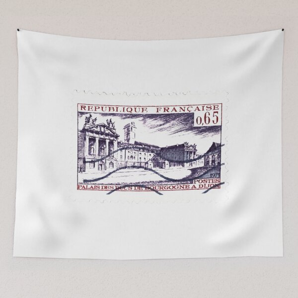 Item preview, French Palais Des Bourgogne Vintage Postage Stamp designed and sold by red-amber65.