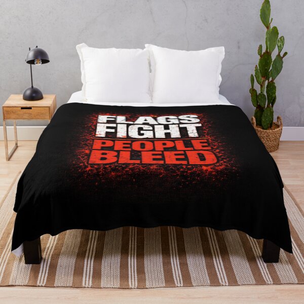 Item preview, Flags Fight People Bleed Anti War designed and sold by HAEUNINE.