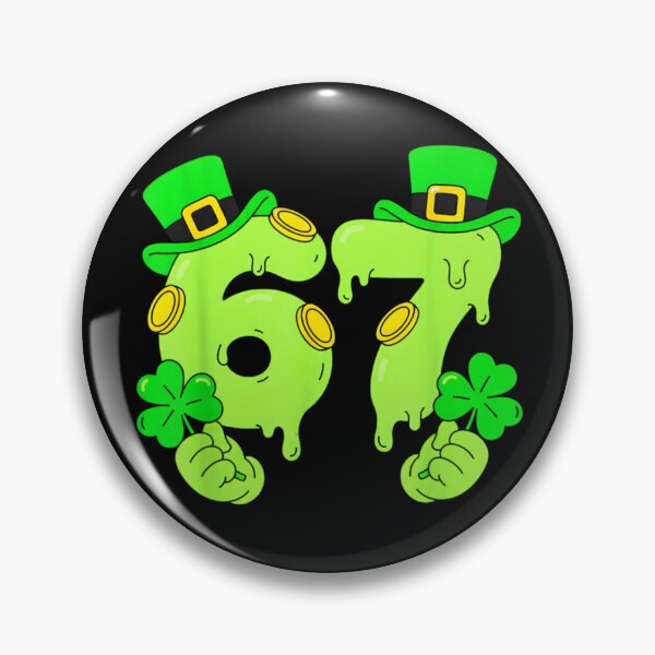 Item preview, Lucky 67 Funny St Patricks Day Shamrock Leprechaun Hat Shirt designed and sold by LittleNhutton.