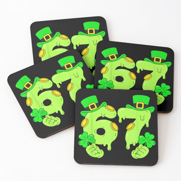 Item preview, Lucky 67 Funny St Patricks Day Shamrock Leprechaun Hat Shirt designed and sold by LittleNhutton.