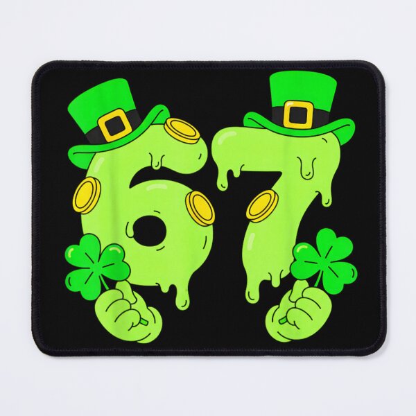 Item preview, Lucky 67 Funny St Patricks Day Shamrock Leprechaun Hat Shirt designed and sold by LittleNhutton.
