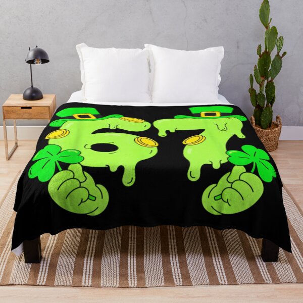 Item preview, Lucky 67 Funny St Patricks Day Shamrock Leprechaun Hat Shirt designed and sold by LittleNhutton.