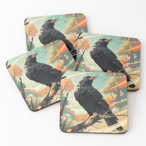 Item preview, Blackbird in the autumn forest – Wildlife Kings designed and sold by Earth Celebration Designs.