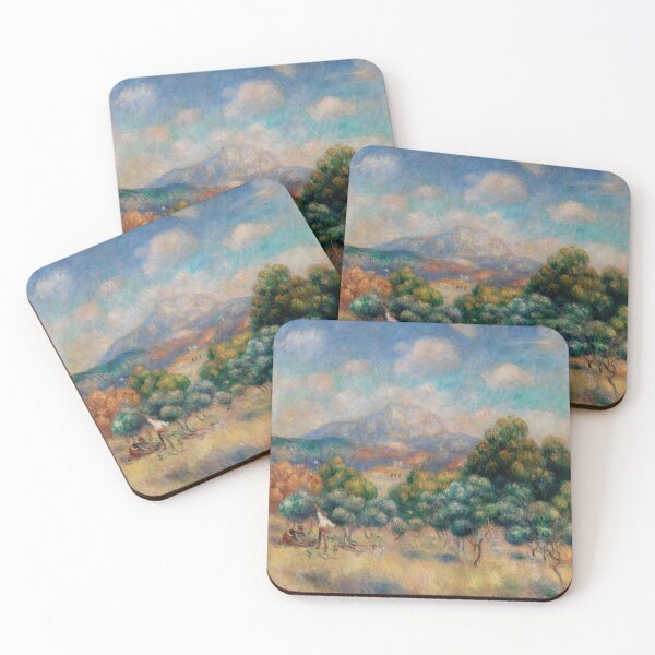 Item preview, Pierre Auguste Renoir Poster: Montagne Sainte Victoire Paysage: sunlit landscape art designed and sold by artofuniverse.