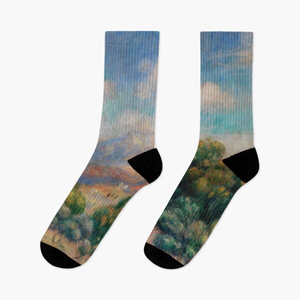 Item preview, Pierre Auguste Renoir Poster: Montagne Sainte Victoire Paysage: sunlit landscape art designed and sold by artofuniverse.