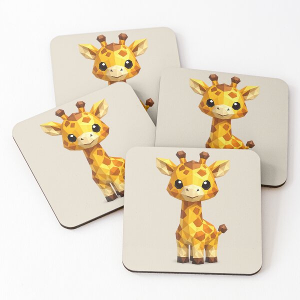 Item preview, Cute Low Poly Geometric Giraffe Illustration designed and sold by AndreBarnard.