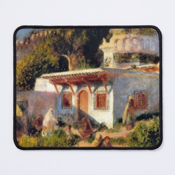 Item preview, Mosque in Algiers by Pierre-Auguste Renoir: Sunlit Orientalist Courtyard Print designed and sold by artofuniverse.