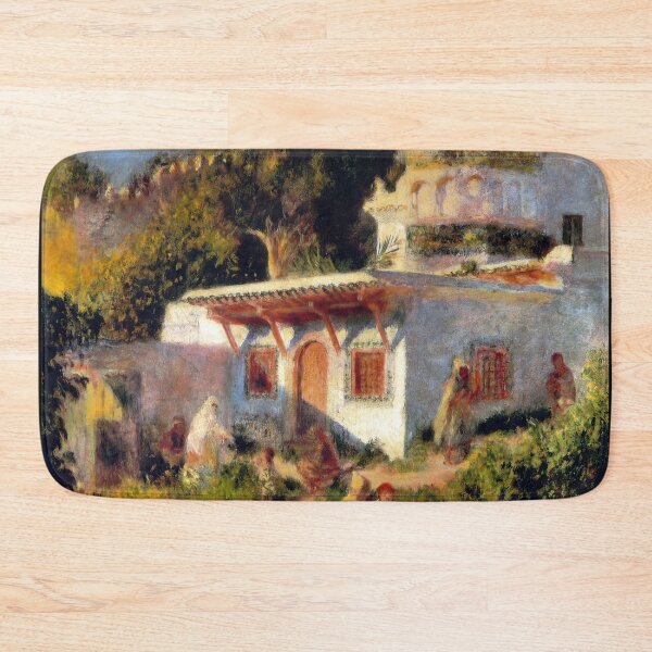 Item preview, Mosque in Algiers by Pierre-Auguste Renoir: Sunlit Orientalist Courtyard Print designed and sold by artofuniverse.
