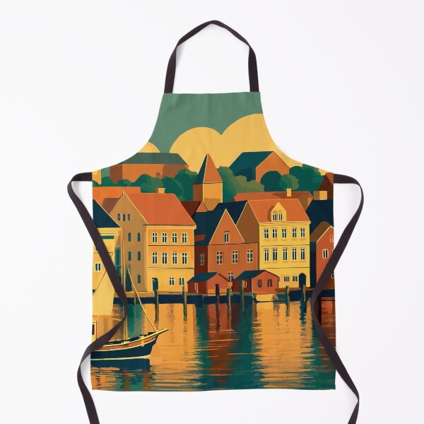 Item preview, Germany - Flensburg Colorful Harborfront and boat designed and sold by darekkocurek.