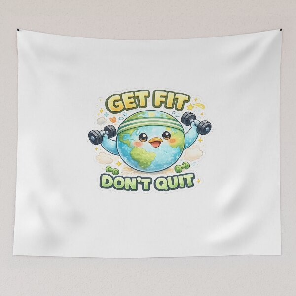 Item preview, Sweet Fitness Earth Get Fit Design designed and sold by giachem99.