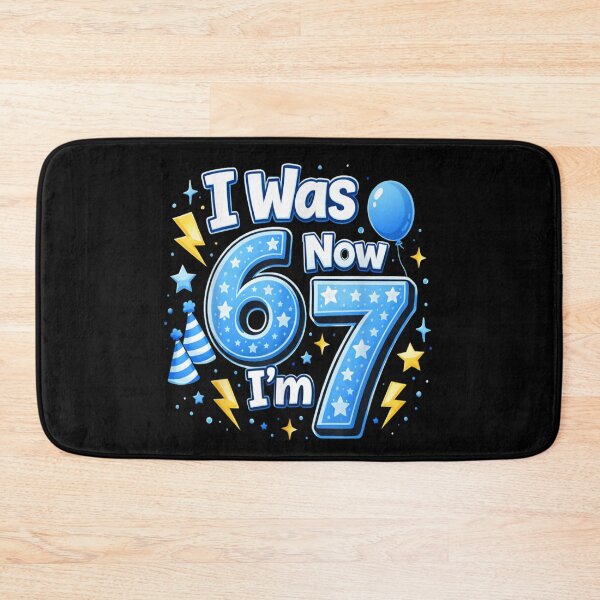 Item preview, I Was 6 Now I'm 7 Kids Seventh Birthday Party Shirt designed and sold by LittleNhutton.
