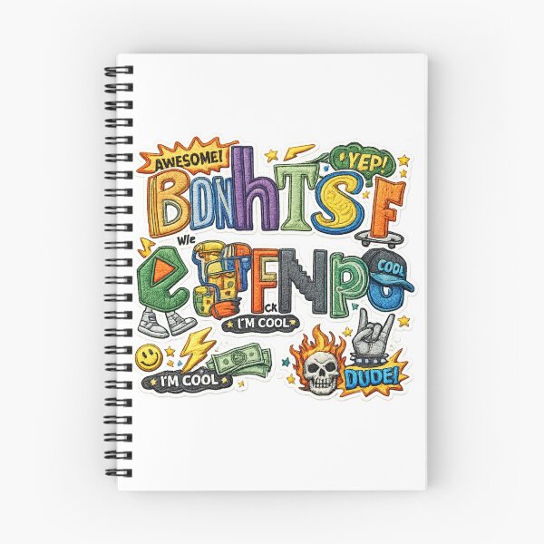 Item preview, Colorful Graffiti Alphabet Doodle Sticker Design designed and sold by TaitelCraft.