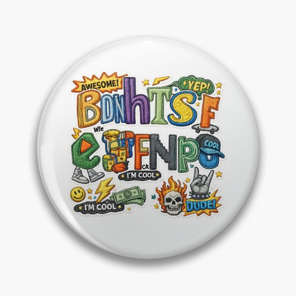 Item preview, Colorful Graffiti Alphabet Doodle Sticker Design designed and sold by TaitelCraft.