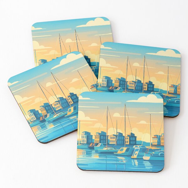 Item preview, Flensburg -– Sunset Marina and boats designed and sold by darekkocurek.