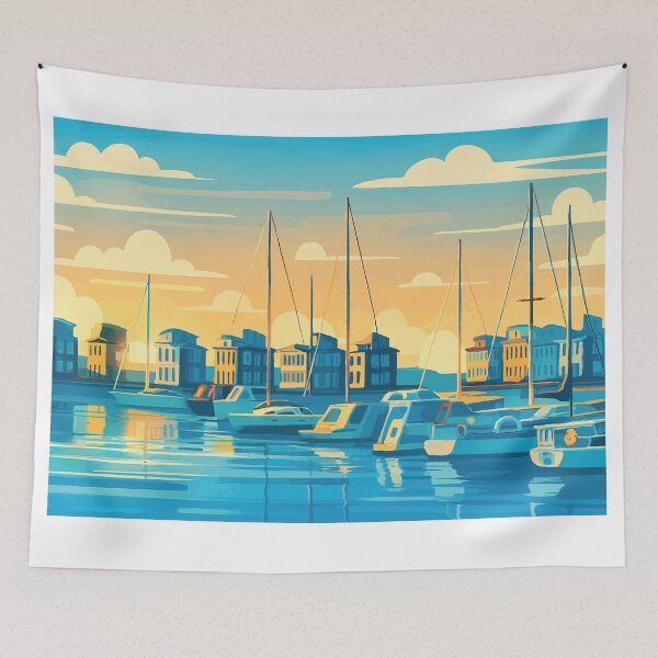 Item preview, Flensburg -– Sunset Marina and boats designed and sold by darekkocurek.