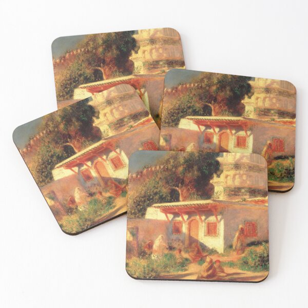 Item preview, Mosque in Algiers by Pierre-Auguste Renoir: Sunlit Impressionist Poster designed and sold by artofuniverse.