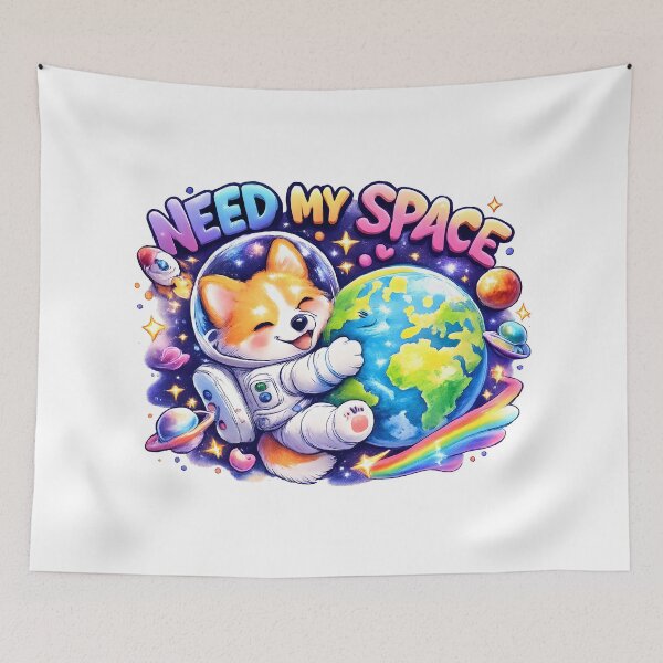 Item preview, Sweet Corgi Astronaut Need My Space designed and sold by giachem99.