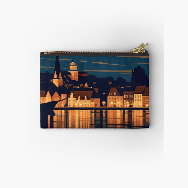 Item preview, Germany - Flensburg - Night Harbor Lights designed and sold by darekkocurek.