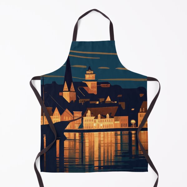 Item preview, Germany - Flensburg - Night Harbor Lights designed and sold by darekkocurek.