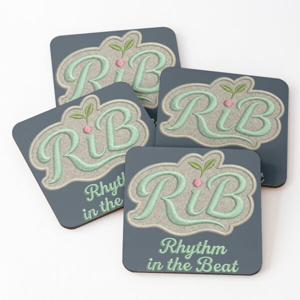 Item preview,  Mint Green RiB Embroidered Patch Artisanal Style designed and sold by Rib-Brand.