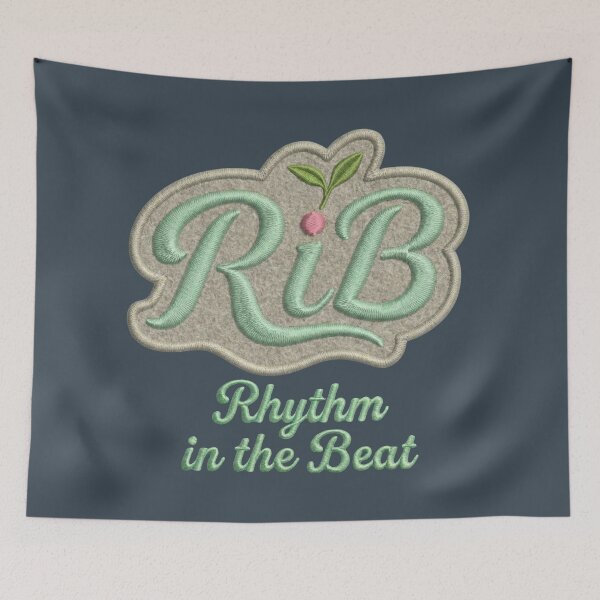 Item preview,  Mint Green RiB Embroidered Patch Artisanal Style designed and sold by Rib-Brand.