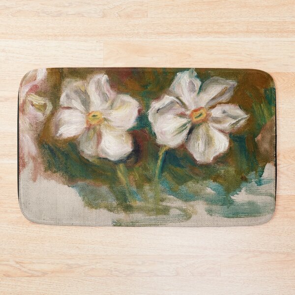 Item preview, Narcisses Fragment Frise Du Second Cadre De Madame De Galea by Pierre-Auguste Renoir: Impressionist Floral Study Poster designed and sold by artofuniverse.