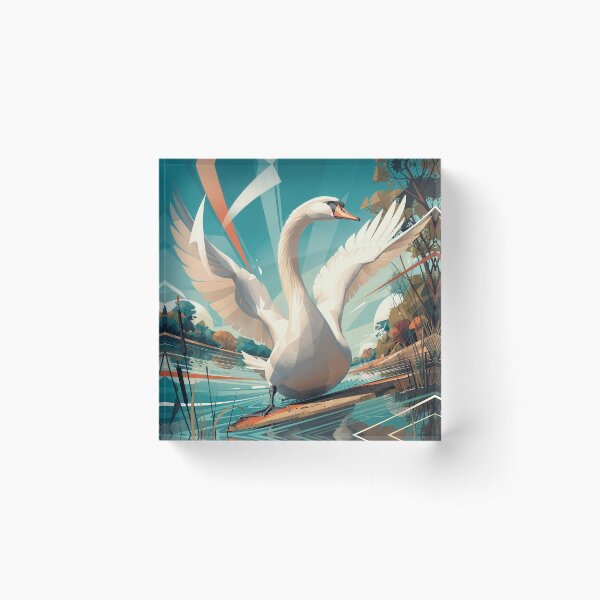 Item preview, Mute swan on the lake – Wildlife Kings designed and sold by Earth Celebration Designs.