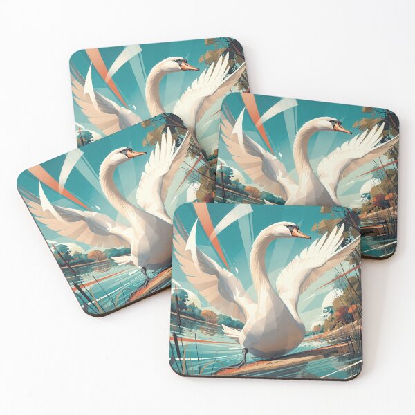 Item preview, Mute swan on the lake – Wildlife Kings designed and sold by Earth Celebration Designs.