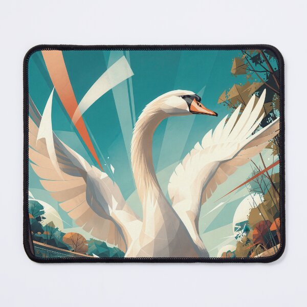 Item preview, Mute swan on the lake – Wildlife Kings designed and sold by Earth Celebration Designs.