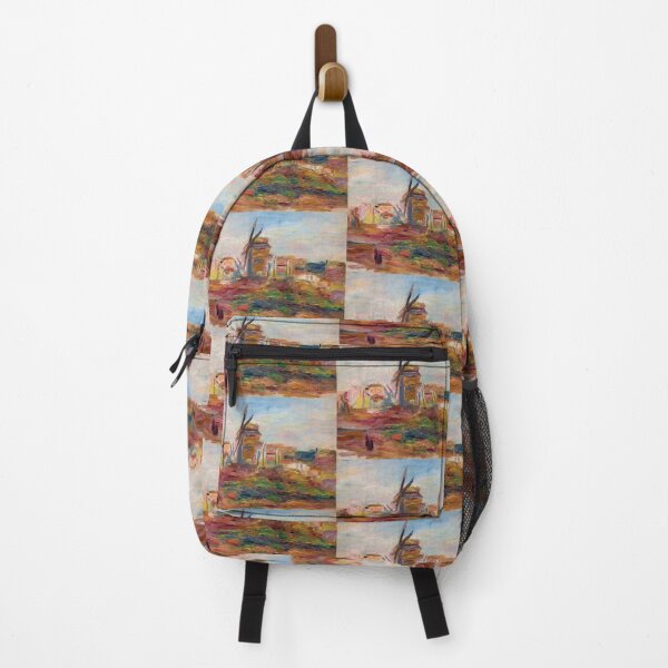 Item preview, Moulin Sur La Colline De Montmartre by Pierre-Auguste Renoir: Vibrant Impressionist Landscape designed and sold by artofuniverse.