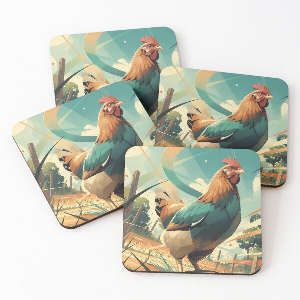 Item preview, Rooster on the Farm – Wildlife Kings designed and sold by Earth Celebration Designs.