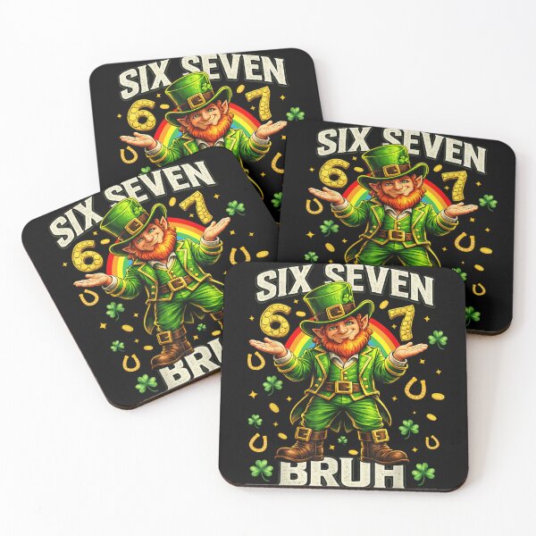 Item preview, Six Seven 67 Funny Leprechaun St Patricks Day Shirt designed and sold by WilliaMaler.