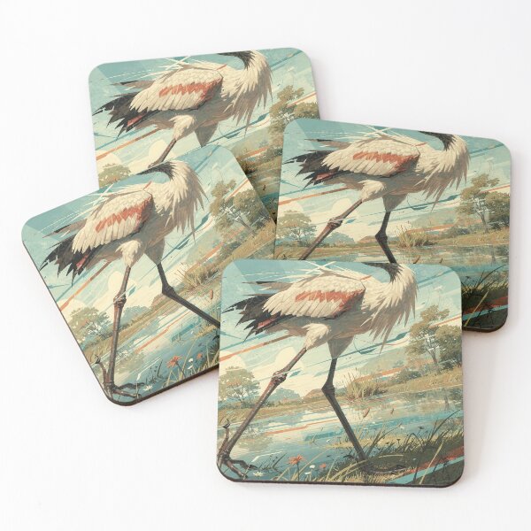 Item preview, Wetland Crane – Wildlife Kings designed and sold by Earth Celebration Designs.