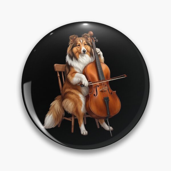 Item preview, Shetland Sheepdog Playing Cello Player Cellist Dog Lover designed and sold by TerryConnells.