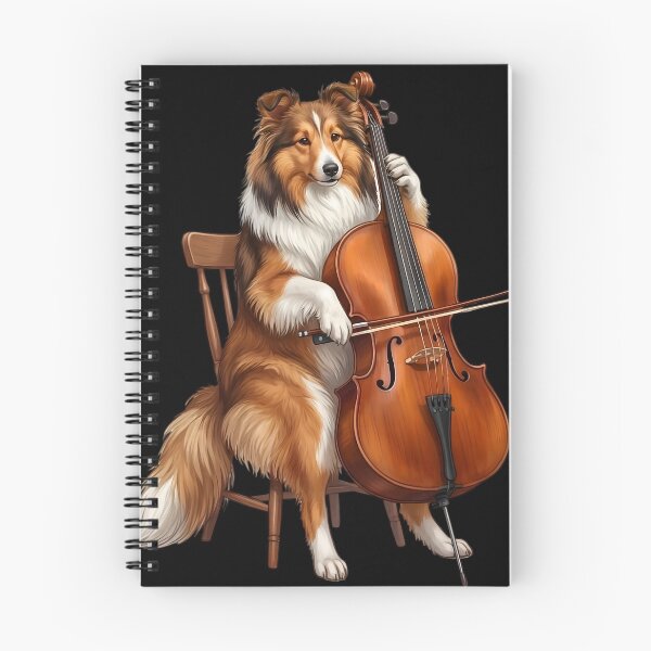 Item preview, Shetland Sheepdog Playing Cello Player Cellist Dog Lover designed and sold by TerryConnells.