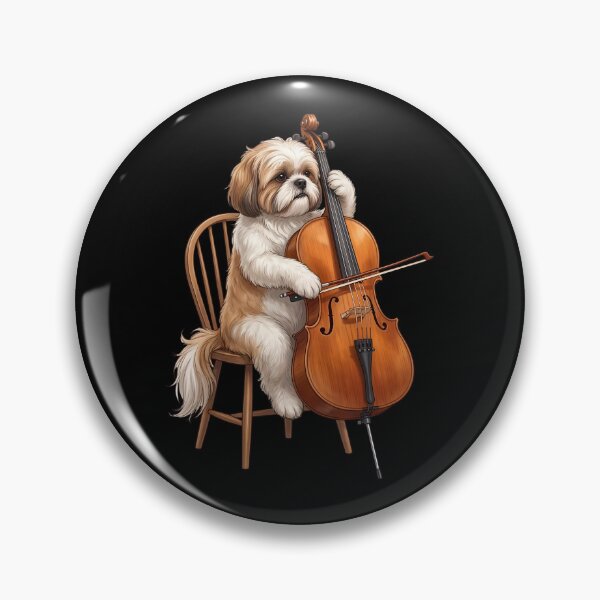 Item preview, Shih Tzu Playing Cello Player Cellist Dog Lover designed and sold by TerryConnells.