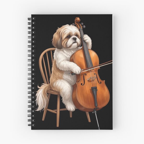 Item preview, Shih Tzu Playing Cello Player Cellist Dog Lover designed and sold by TerryConnells.